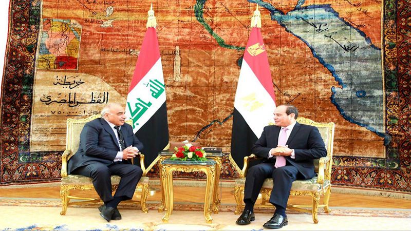 عبد المهدي من القاهرة: الإرهاب فكر ممنهج ويجب القضاء عليه