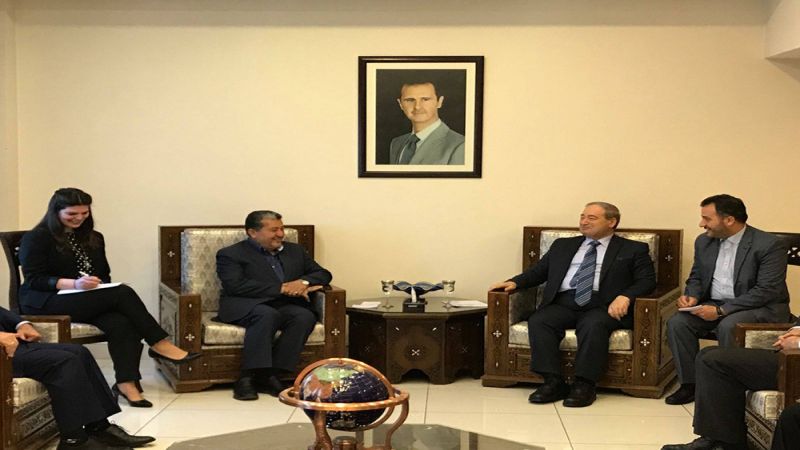 المقداد لدى استقباله وفداً إيرانياً: العلاقات السورية الإيرانية ساهمت في تحقيق أهدافنا المشتركة