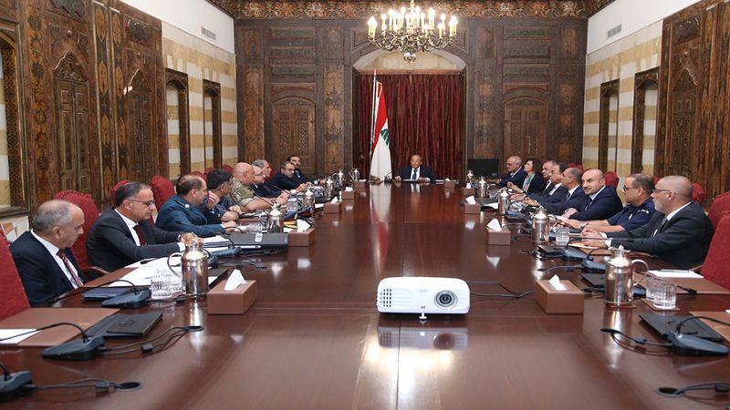 المجلس الأعلى للدفاع: التأكيد على حق اللبنانيين بالدفاع عن النفس بكل الوسائل