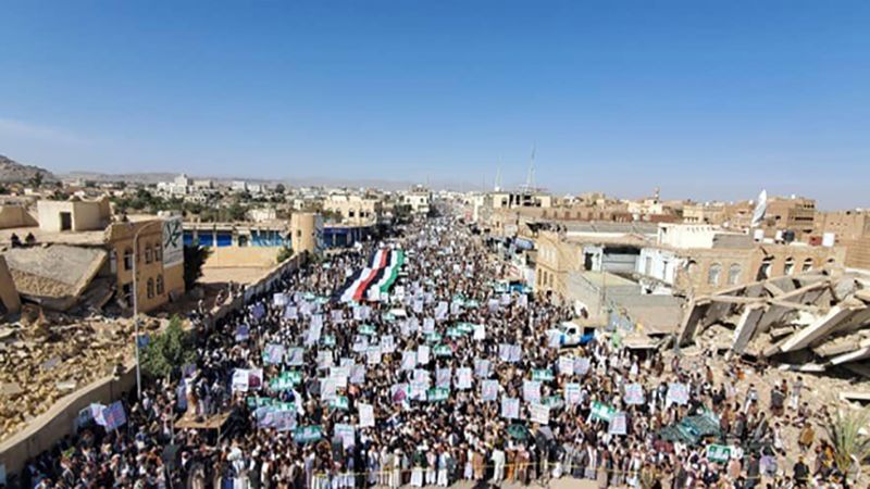 اليمنيون يدعمون فلسطين: لا لصفقة القرن