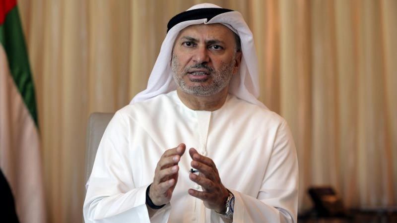 قرقاش يدعو لدعم سوريا في ظل أزمة