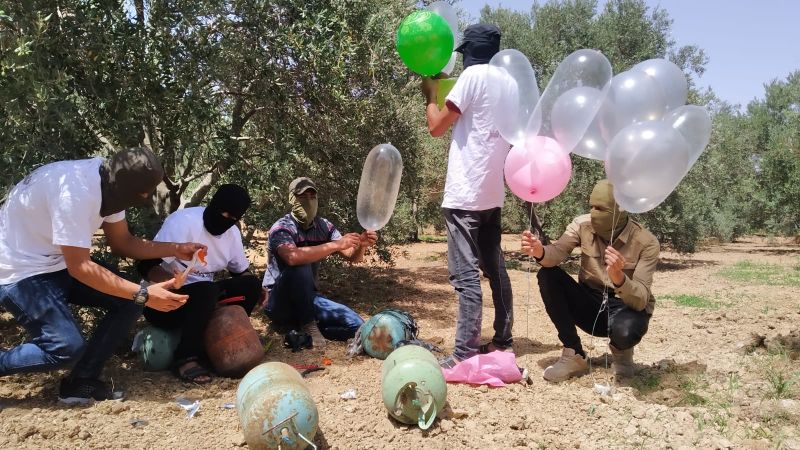 البالونات الحارقة تعود .. والوجهة مستوطنات