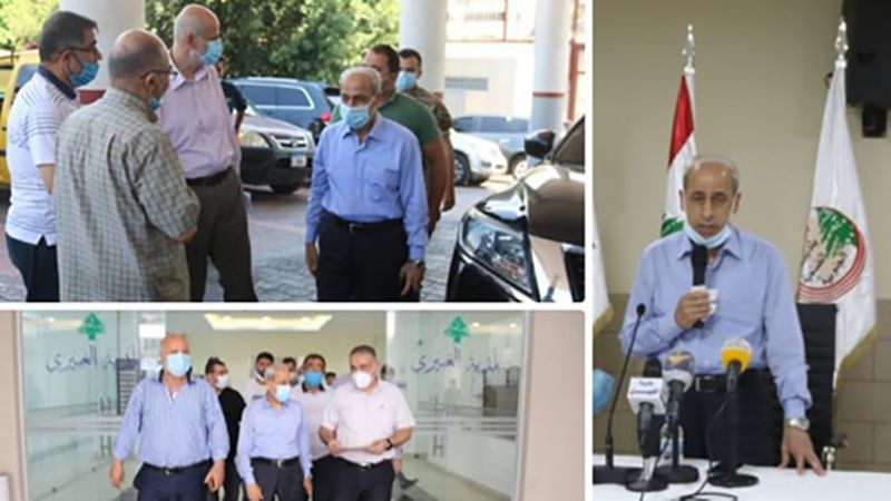 خير في الضاحية مطلعاً على أضرار انفجار المرفأ
