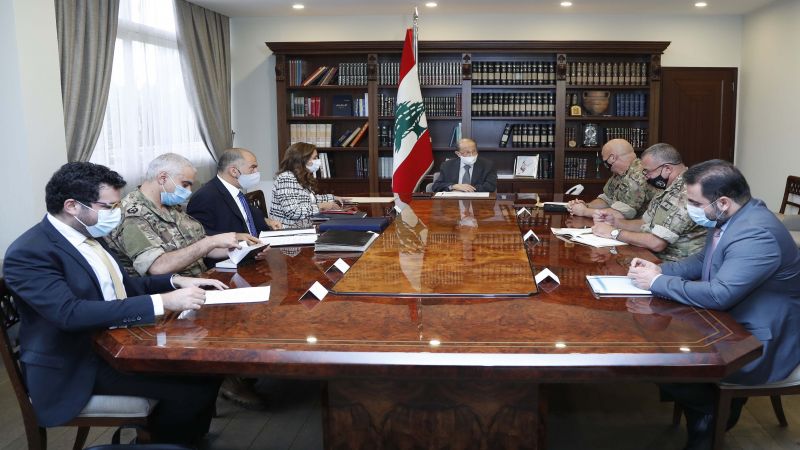الرئيس عون للوفد المكلّف بمفاوضات الترسيم: للتمسّك بالحقوق اللبنانية