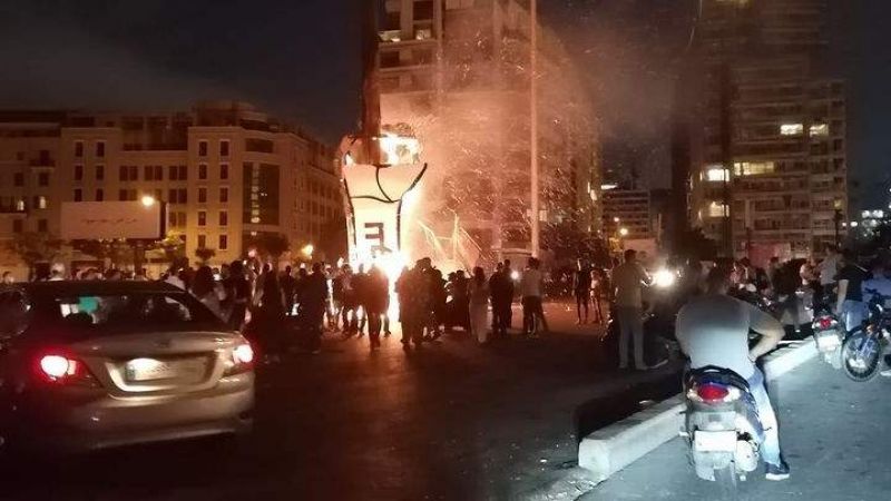 بالفيديو... احراق 