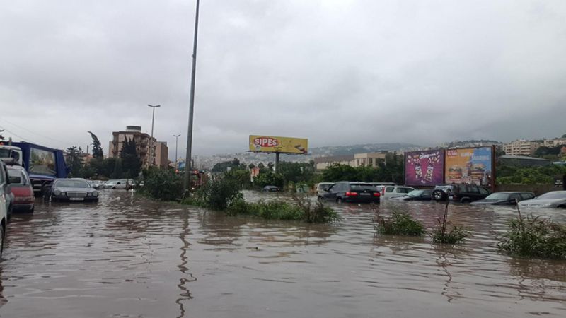لبنان: ارتفاع قياسي للهطولات المطرية