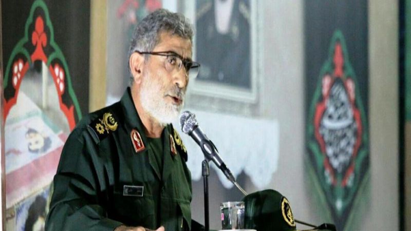 العميد قاآني معزيًا بوفاة القائد جبريل: بقي وفياً لدماء الشهداء