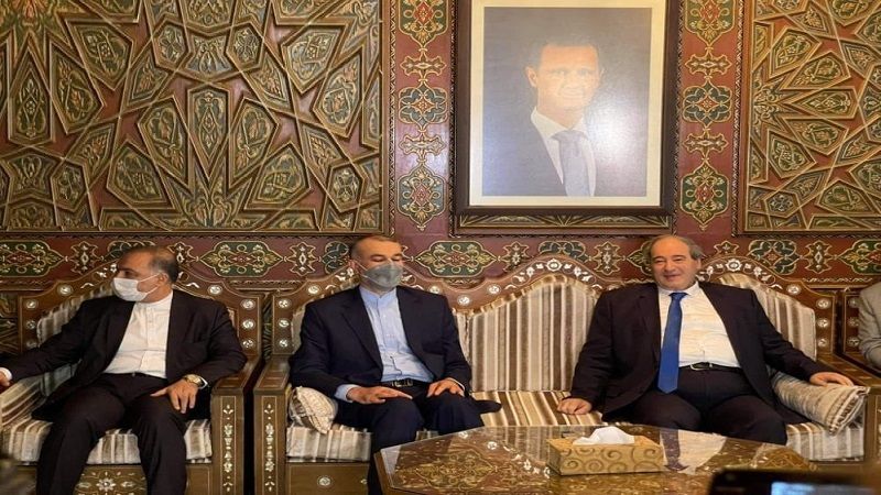 وزير الخارجية الإيراني الجديد من دمشق: سنقوم بخطوات جبارة لمواجهة الإرهاب الاقتصادي