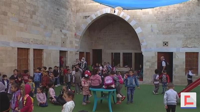 قصر "حتحت" موقع أثري يتحوَّل لروضة أطفالٍ في غزة