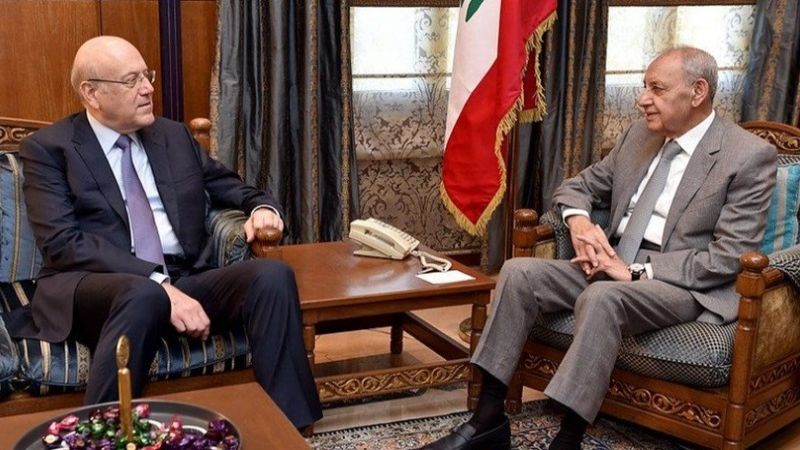 تفاصيل لقاء الرئيسين بري وميقاتي  