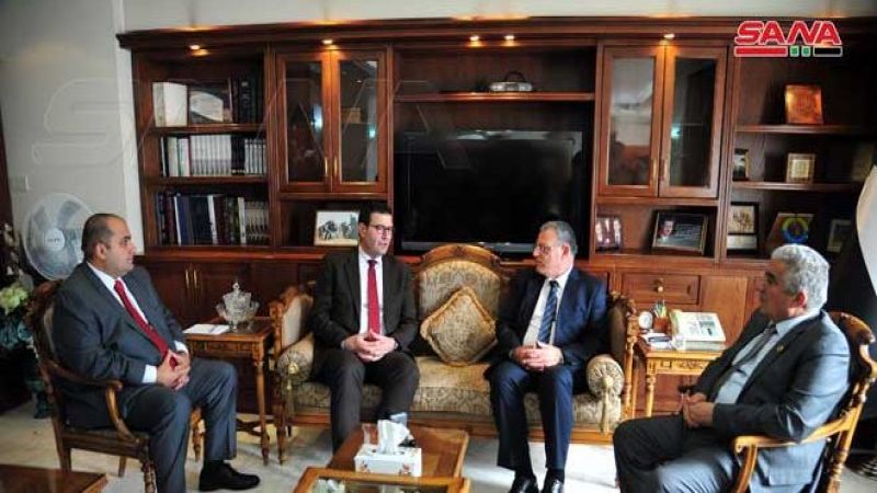 مباحثات بين وزيري الزراعة السوري واللبناني في مجال تسويق المنتجات الزراعية