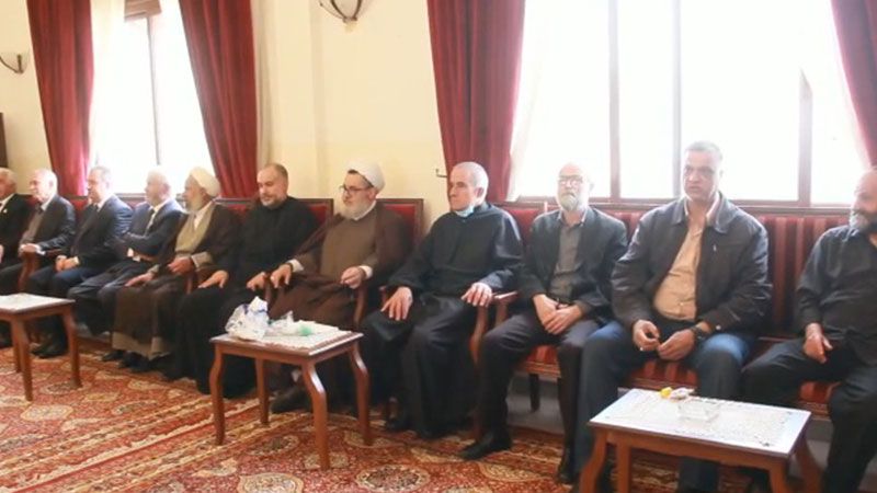 وفد من حزب الله يقدّم المعايدة لمناسبة "الفصح" في كنيسة مار نقولا في مشغرة