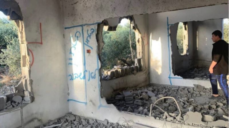 قوات الاحتلال تهدم منزل الأسير جرادات غرب جنين