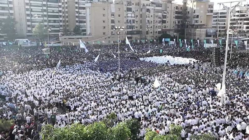 ألوفٌ مهدويّة تؤدي التحية للإمام من الضاحية الجنوبية.. والنداء "سلام يا مهدي"