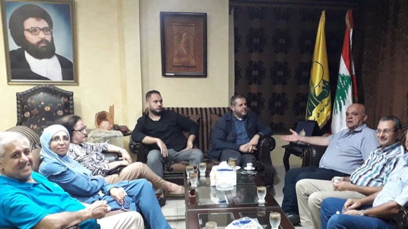 حزب الله ولجنة "ساحة القدس" في صيدا يستعرضان الأوضاع العامة