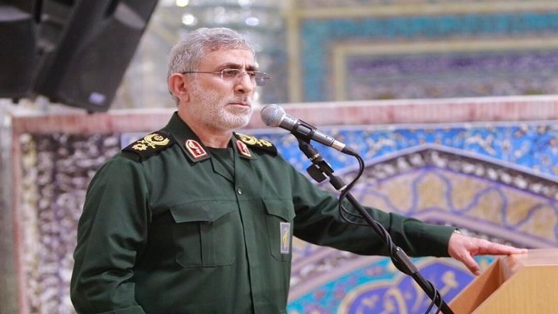 قاآني: الأمريكيون ليسوا رجال ساحة المعركة وقد خسروها