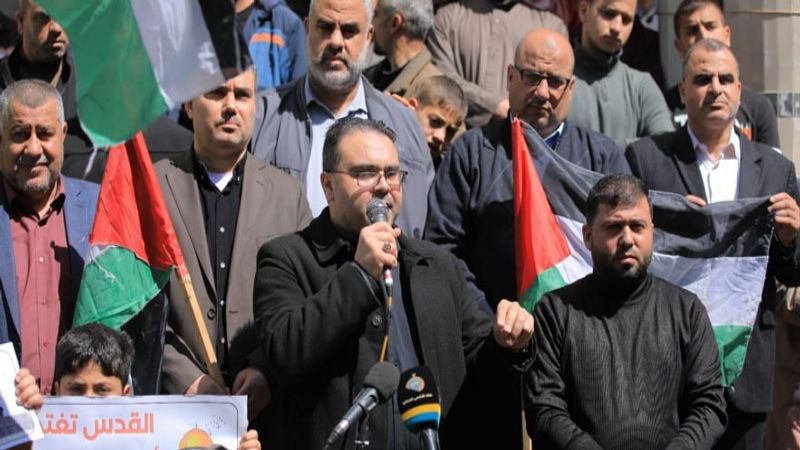 "حماس" تنظم تظاهرة في خانيونس دعمًا للضفة والقدس والأسرى