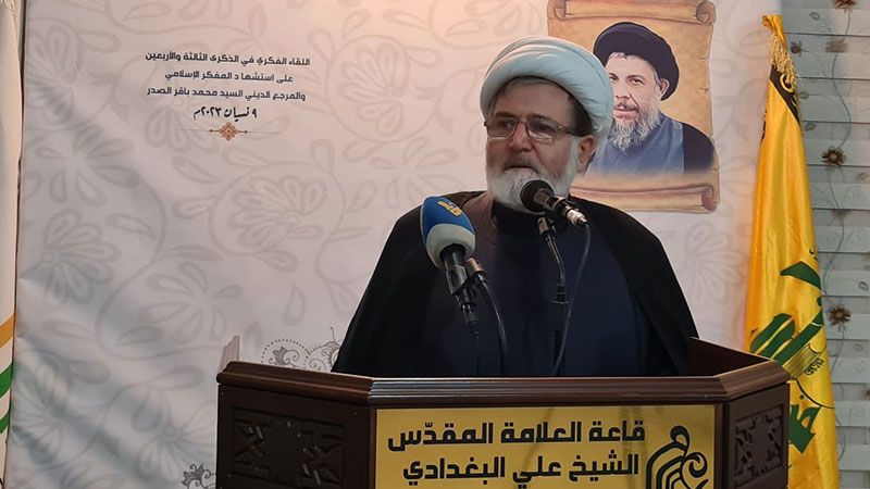 الشيخ البغدادي: القضية الفلسطينية مسؤوليتنا جميعًا