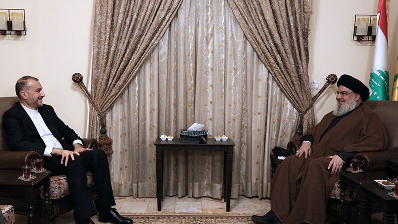 لقاء يجمع السيد نصر الله وعبد اللهيان