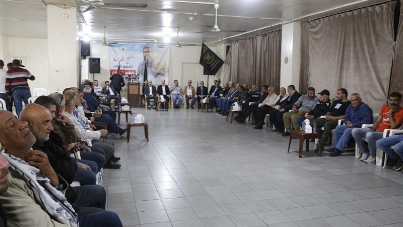 بالصور: "الجهاد الإسلامي" تتقبّل التبّريكات والتّعازي بالشهيد الشيخ خضر عدنان