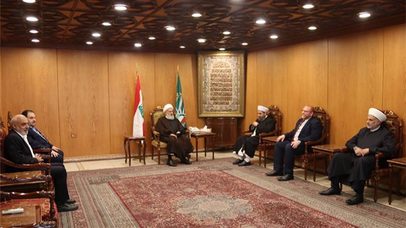 الشيخ الخطيب استقبل وفد "الجماعة الاسلامية": لتمتين الوحدة ونبذ عوامل التفرقة