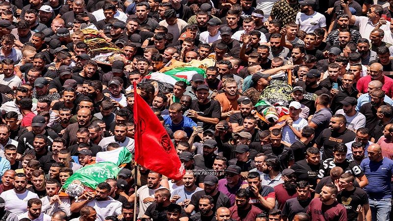 "سرايا القدس" تزف 8 من مجاهديها استشهدوا جرّاء العدوان الصهيوني على جنين