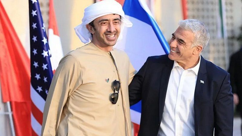 رئيس "المعارضة" الصهيونية يلتقي وزير خارجية الإمارات في إيطاليا