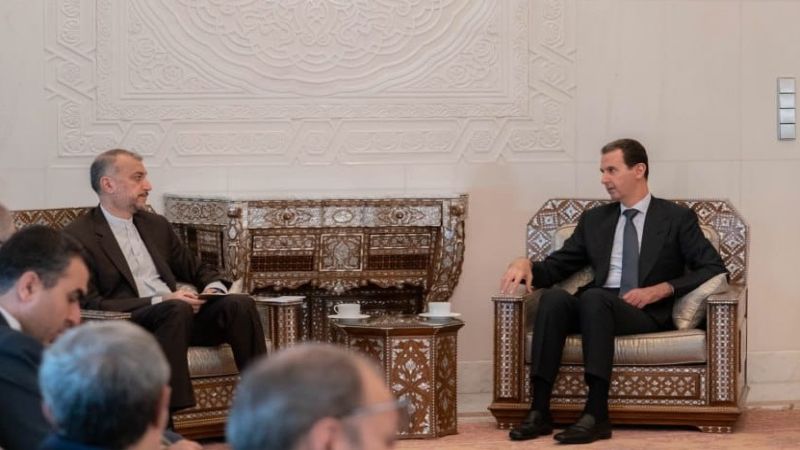 الأسد لعبد اللهيان: العلاقة السليمة بين إيران والدول العربية تُساهم باستقرار المنطقة