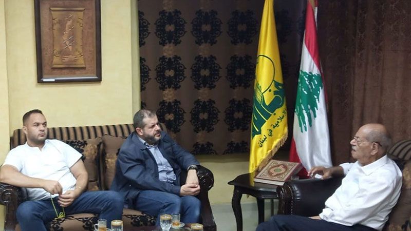 مسؤول قطاع صيدا في حزب الله عرض مع المناضل الفلسطيني صلاح صلاح الأوضاع العامة