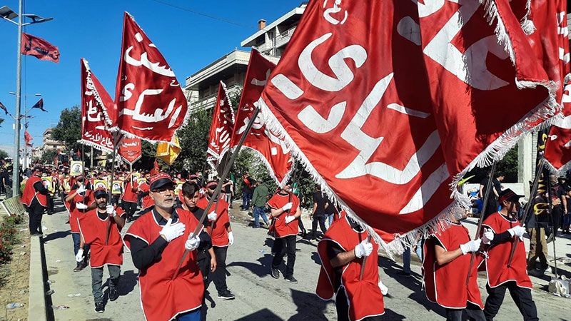 بالصور.. مسيرة "موكب الأحزان" في بعلبك