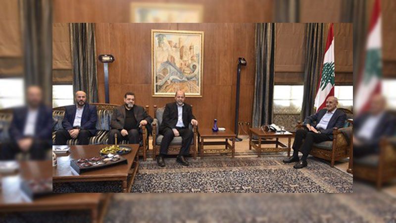 أبو مرزوق من عين التينة: عمليات إطلاق النار في "عين الحلوة" مشبوهة