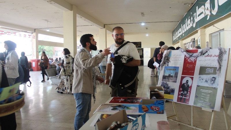أنشطة داعمة لفلسطين في الجامعة اللبنانية في صيدا