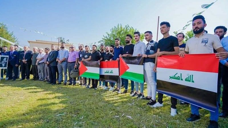 بالصور.. العراقيون يقفون حدادًا على أرواح شهداء مستشفى "المعمداني"