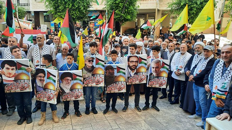 في جمعة النفير رفضًا للعدوان على غزة.. وقفة تضامنية في برج البراجنة
