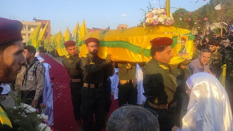 تشييع الشهيد مصطفى نزها في بلدة النبي عثمان