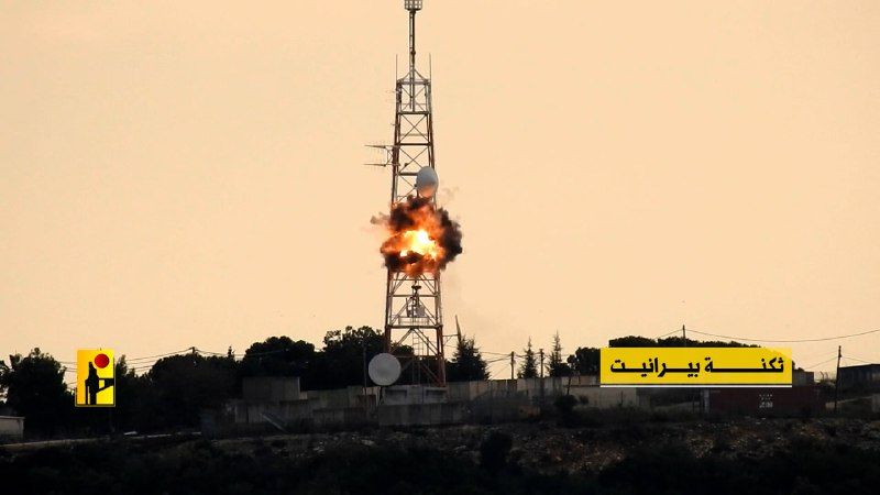 مشاهد من إستهداف المقاومة لموقعي جيش العدو في البياض وثكنة "برانيت" عند الحدود اللبنانية الفلسطينية