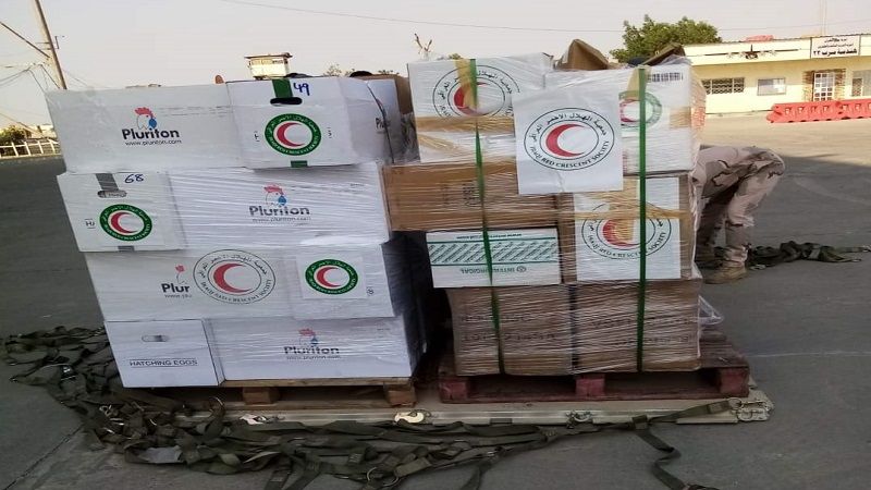 دفعة ثانية من المساعدات الطبية العراقية للهلال الأحمر الفلسطيني
