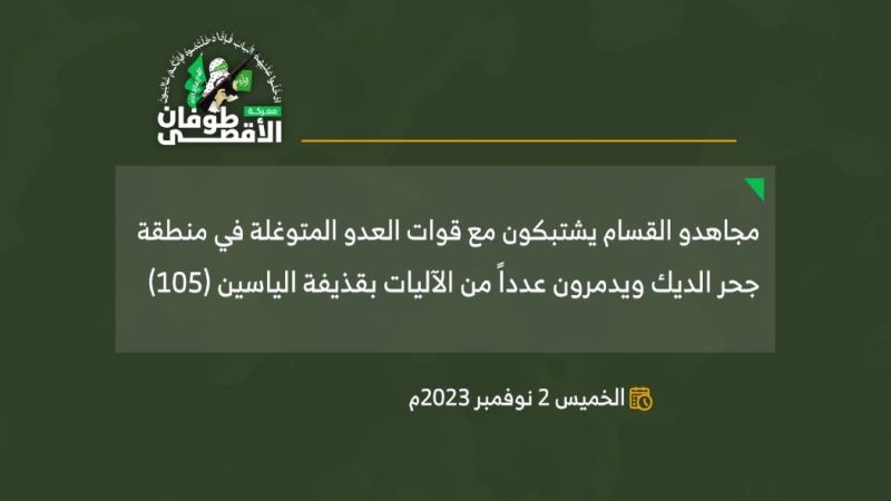 فيديو.. تصدّي مجاهدي "القسام" لقوات العدو المتوغلة في منطقة جحر الديك