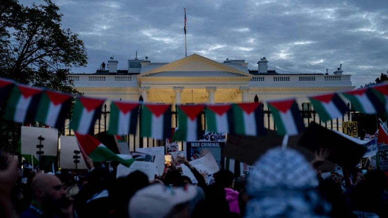 الرأي العام الامريكي يتحرك... مواطنون ورسميون ينتفضون رفضا لمذابح "اسرائيل"