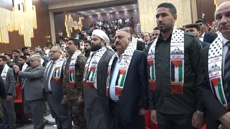 "الطفولة المذبوحة" في غزة... مهرجان تضامني للحشد الشعبي العراقي