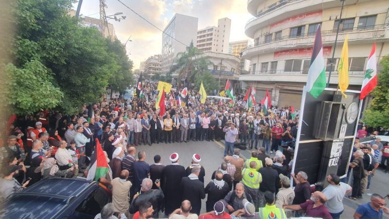حزب الله نظم مسيرة "نبض الأحرار غزة" في صيدا
