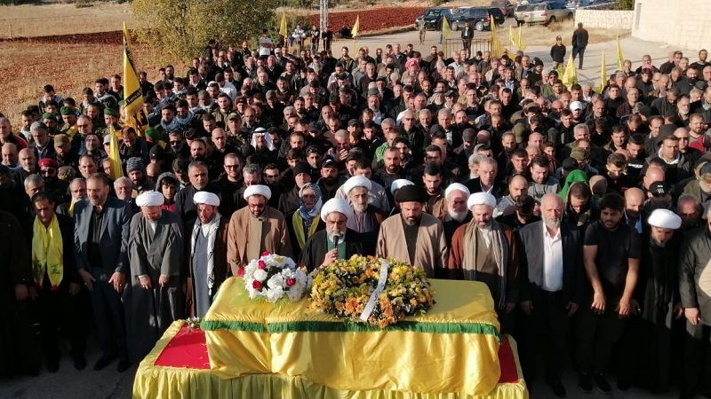 تشييع الشهيد وجيه شحادة مشيك إلى مثواه الأخير