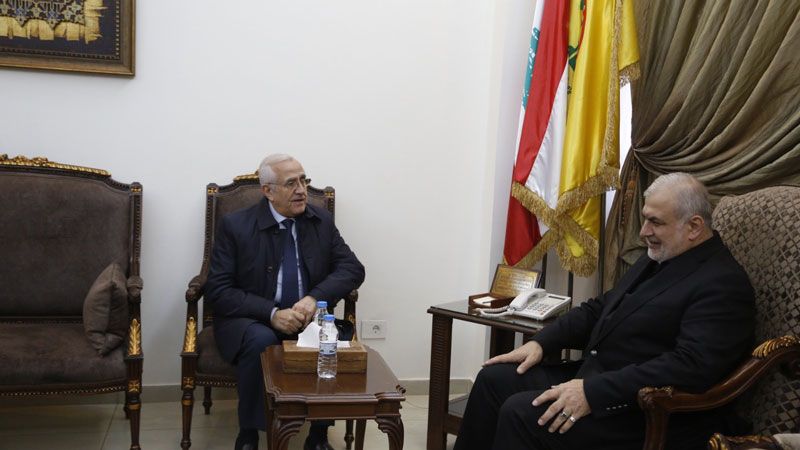 النائب رعد استقبل سليمان معزيًا بشهادة نجله عباس