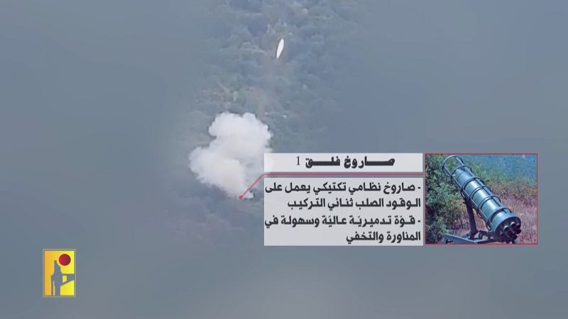 فيديو.. استهداف ثكنة "معاليه غولان" التابعة لجيش العدو بصلية من صواريخ فلق 1