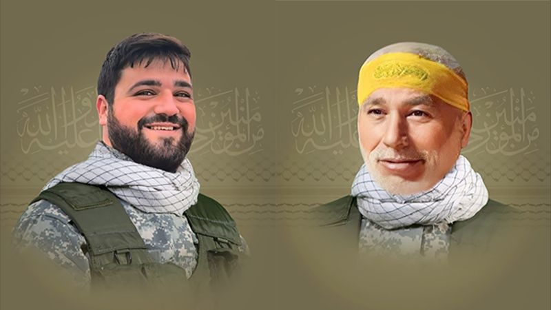 المقاومة الإسلامية تزفُّ الشهيدين على طريق القدس خليل فارس وعماد ملحم