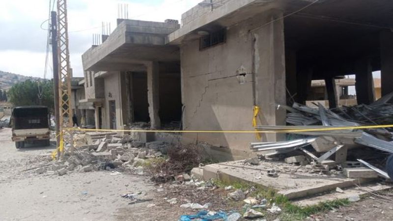 بالصور.. المكان الذي استهدفته طائرة مسيّرة صهيونية في بعلبك