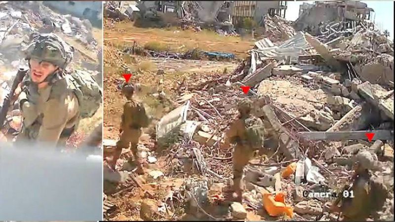 فيديو: "كمين الأبرار" في الزنة شرق خان يونس.. جنود العدو قتلى وآلياته مدمّرة