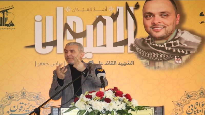 بالصور.. حفل تأبيني للشهيد على طريق القدس علي أحمد حسين "عباس جعفر" في الجية