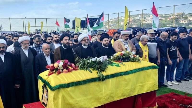 بالصور: حزب الله يشيّع الشهيدين محمد الشامي وعلي حمادة في كفركلا والدوير 