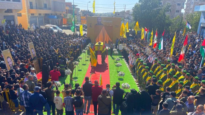 بالصور.. حزب الله شيّع الشهيد المجاهد حسين علي دغمان "ملاك" في كفرتبنيت